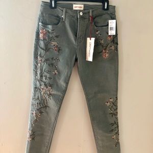 Driftwood embroidered jeans